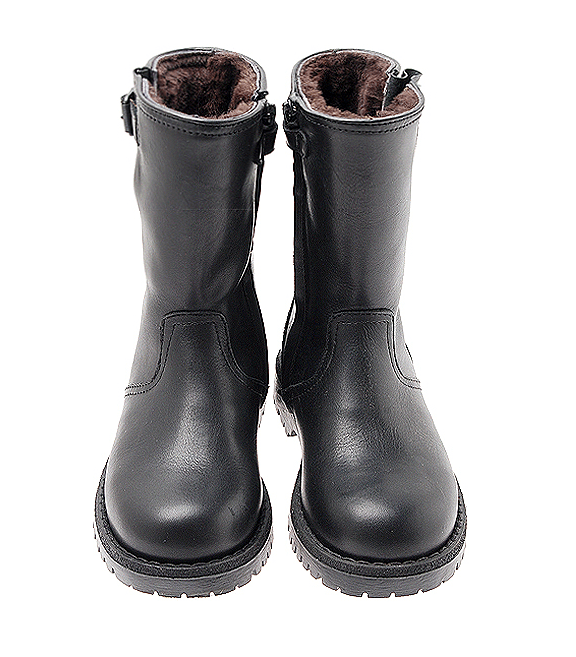 Marie Morenz Gallucci 5107 Lammfell Bikerboot Schwarz - Marie Morenz