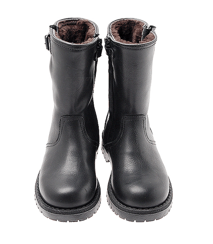 Marie Morenz Gallucci 5107 Lammfell Bikerboot Schwarz - Marie Morenz