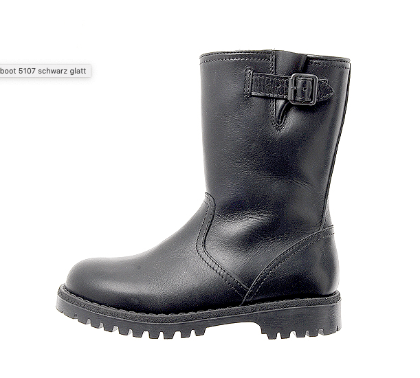 Marie Morenz Gallucci 5107 Lammfell Bikerboot Schwarz - Marie Morenz