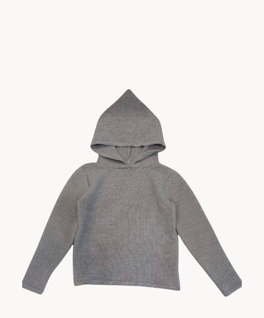 Marie Morenz Kapuzenpullover Merinowolle Grau neu - Marie Morenz