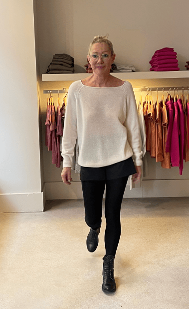 Marie Morenz Kaschmirpullover Creme Damen - Marie Morenz