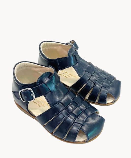 Marie Morenz Sandale Römerstyle Lernlaufsandale Marine - Marie Morenz