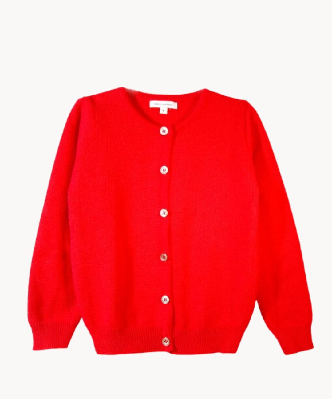 Marie Morenz Strickjacke Rot Merinowolle - Marie Morenz