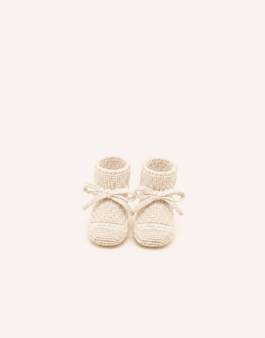 Marie Morenz Strickschuhe Merinowolle Creme Onesize0-1 Jahr - Marie Morenz