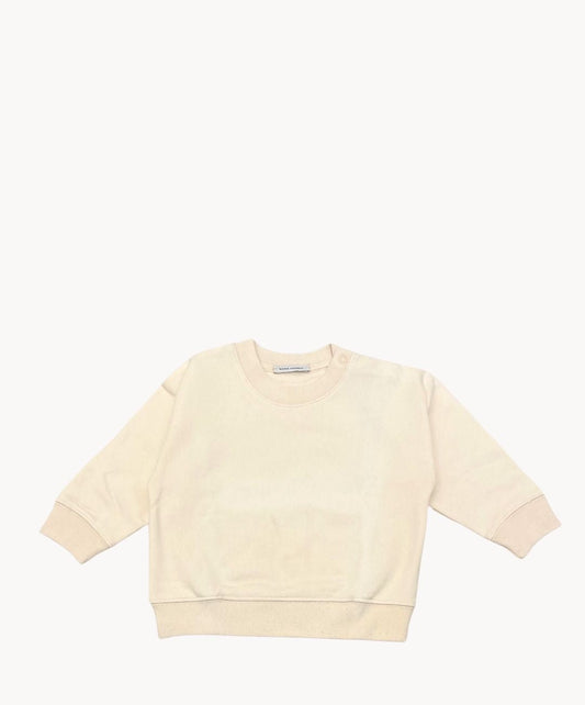 Marie Morenz Sweatshirt Baby Creme Baumwolle mit Drucknöpfen - Marie Morenz