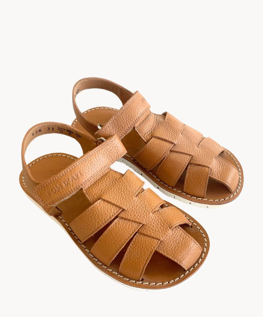 Pom D'Api Axcess Papy Sandale Klett Camel Römersandale - Marie Morenz
