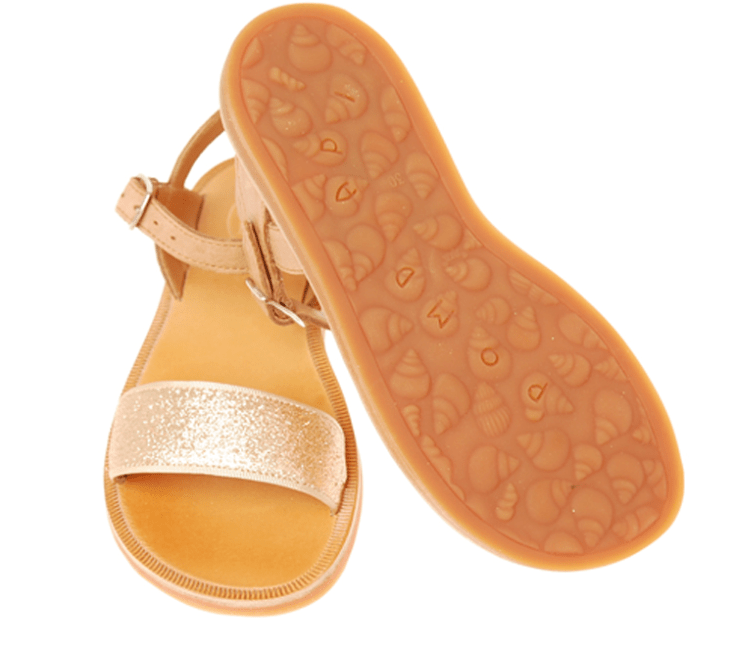 Pom D'Api Plagette Buckle Tao Camel Dore - Marie Morenz