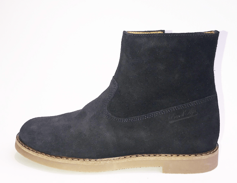 Pom D'Api Trip Boots Velour Antique Navy - Marie Morenz