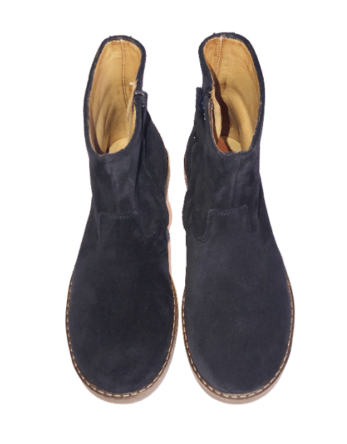 Pom D'Api Trip Boots Velour Antique Navy - Marie Morenz