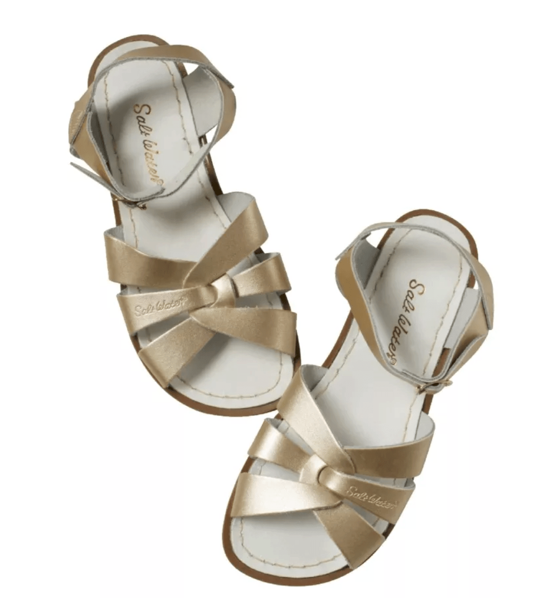 Saltwatersandals Original Gold Dame + Kind - Marie Morenz