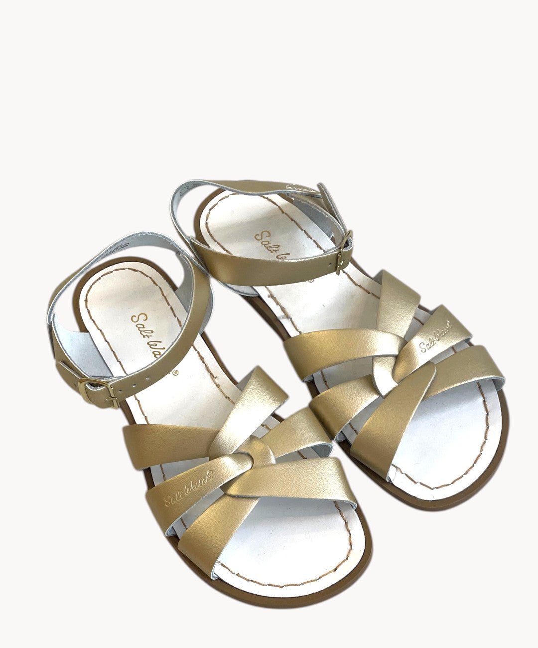 Saltwatersandals Original Gold Dame + Kind - Marie Morenz