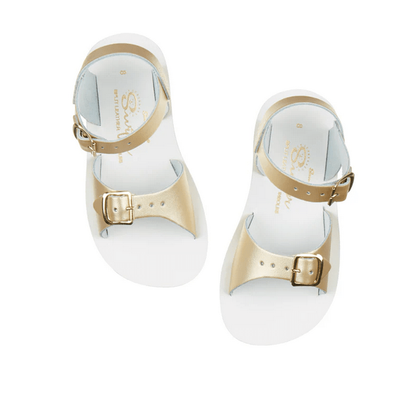 Saltwatersandals Sandale Surfer Gold Kinder - Marie Morenz