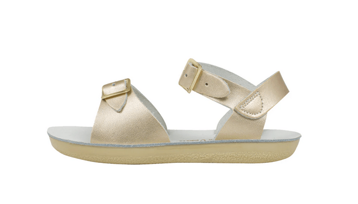 Saltwatersandals Sandale Surfer Gold Kinder - Marie Morenz