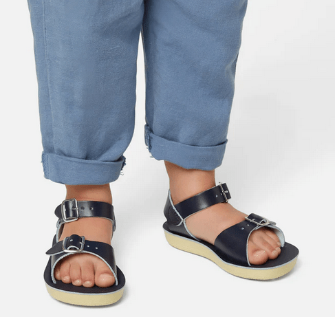 Saltwatersandals Sandale Surfer Marine Kinder - Marie Morenz