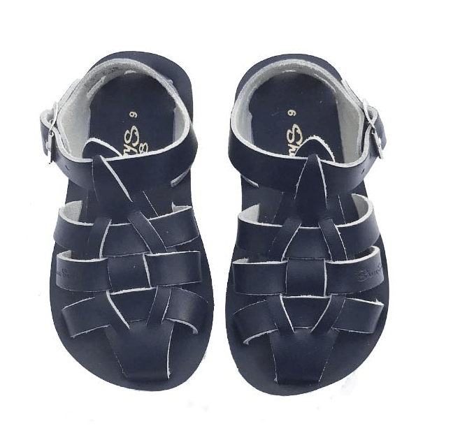 Saltwatersandals Shark Kinder Marine - Marie Morenz