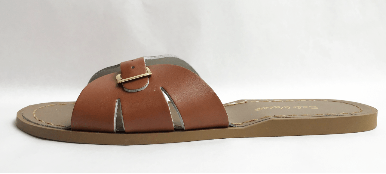 Saltwatersandals Slide Sandale Tan Dame - Marie Morenz