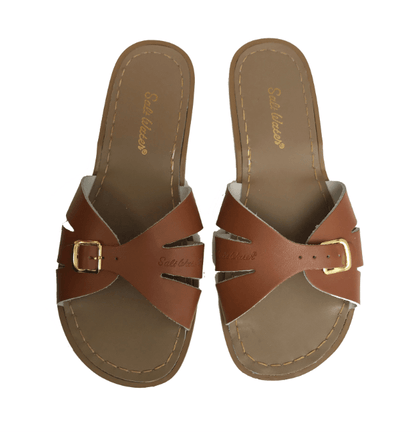 Saltwatersandals Slide Sandale Tan Dame - Marie Morenz