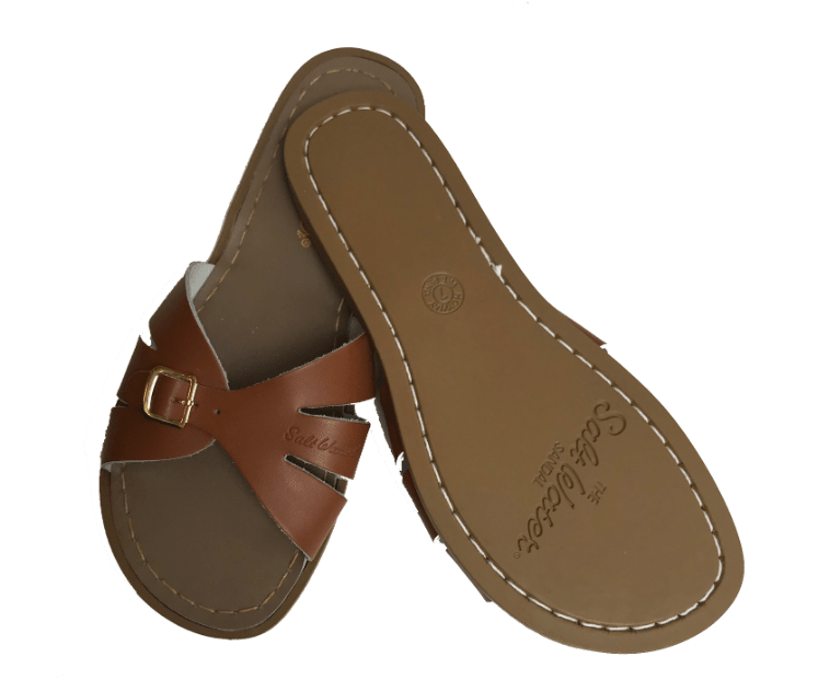 Saltwatersandals Slide Sandale Tan Dame - Marie Morenz
