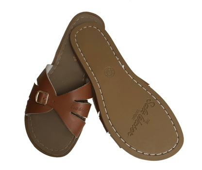 Saltwatersandals Slide Sandale Tan Dame - Marie Morenz