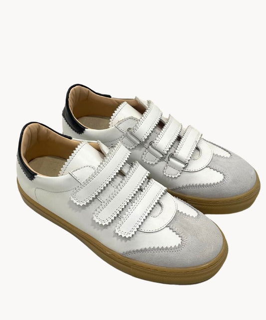 Sneaker Klettverschluss Damen Weiß – Marie Morenz - Marie Morenz