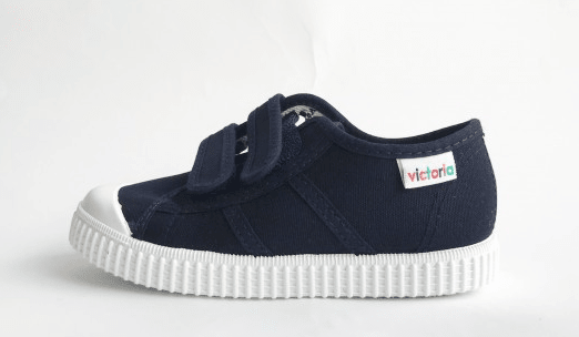 Victoria Klettsneaker Marine Baumwolle - Marie Morenz