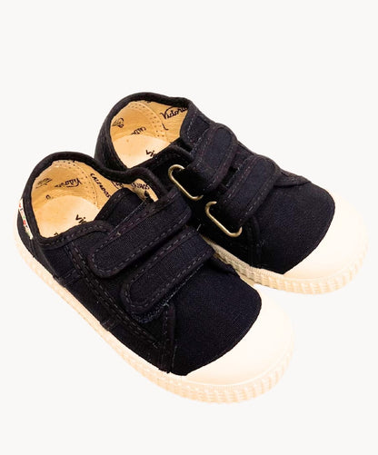 Victoria Klettsneaker Marine Baumwolle - Marie Morenz